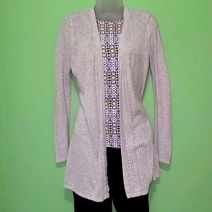 Light Grey Asymmetrical Cardigan